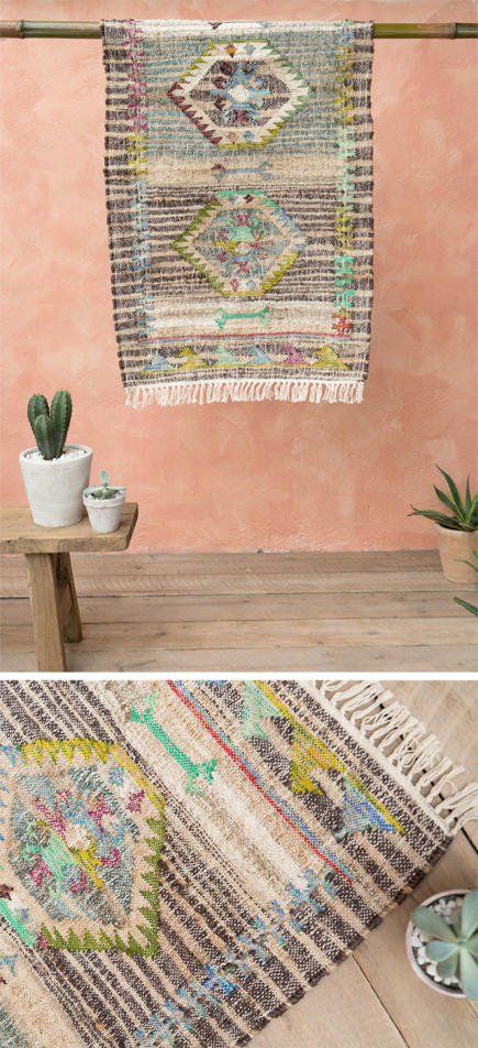 Kyra Cotton & Hemp Kilim Rug 
