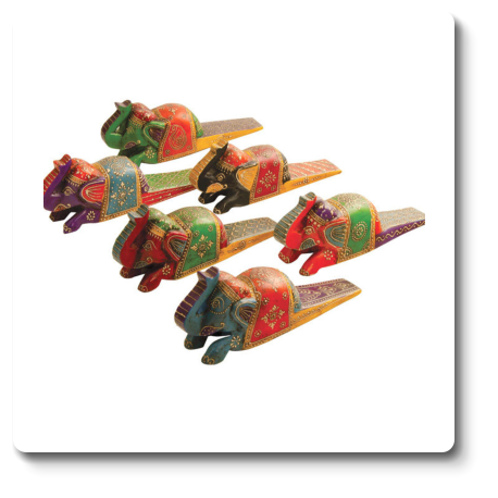 Wooden Elephant Door Stopper 21 x 5 x 8 CM