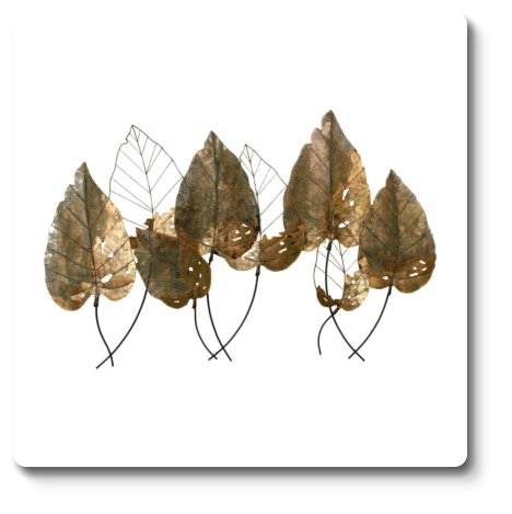 Helena Copper Leaf Wall Plaque H96.5 x W147 x D8 CM