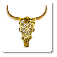 ANTIQUE GOLD AND  H51 x W54 x D9  CM