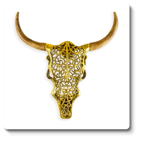 ANTIQUE GOLD AND  H51 x W54 x D9  CM
